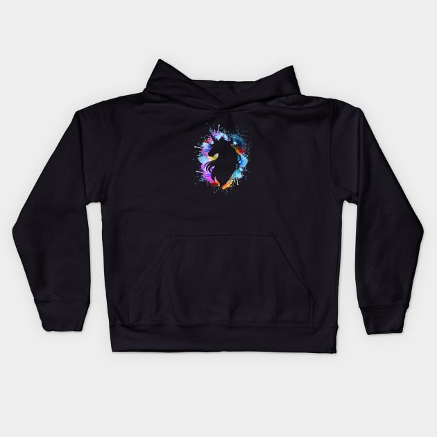 Splatter Unicorn Kids Hoodie by theglaze